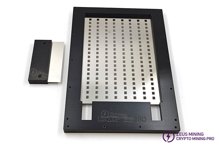 Antminer S21XP Hydro stencil for thermal grease application