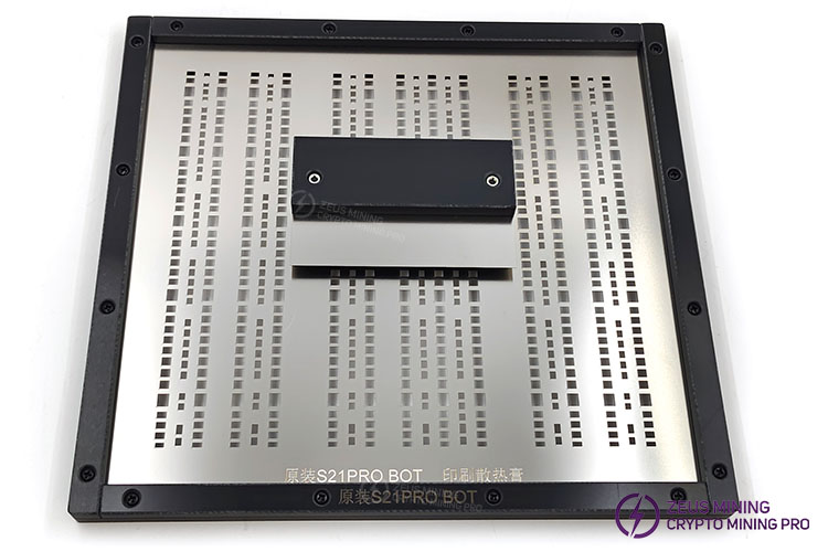 thermal grease planting platform mold for Bitmain S21pro hash board
