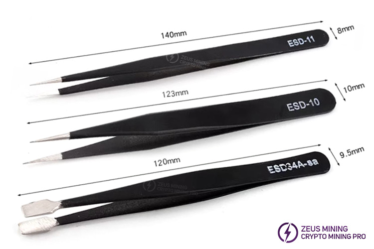 ASIC miner repair tweezers 9pcs