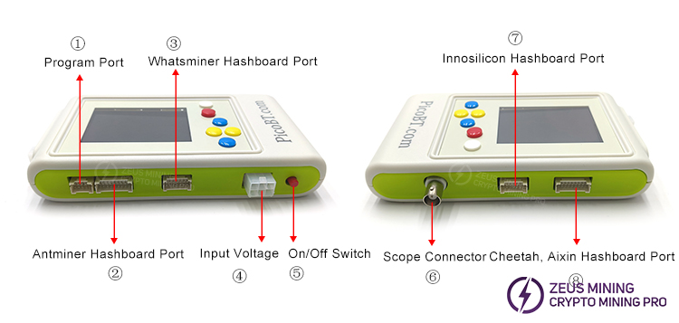 PicoBT tester function button