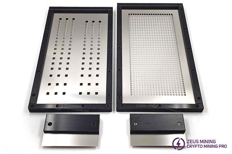 thermal grease template for M50 105 chips hash board thermal grease template for M50 105 chips hash board