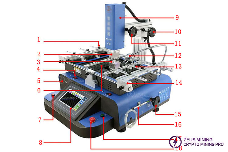 BGA infrared motherboard repair station BGA infrared motherboard repair station