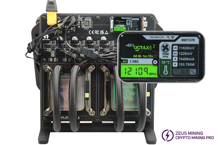 Bitcoin Solo Miner NerdOCTAXE 12TH Hydro mining