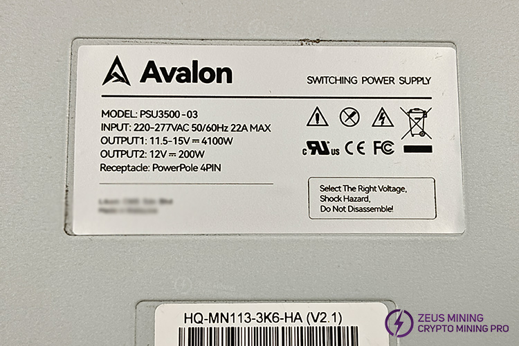 PSU3500-03 model PSU