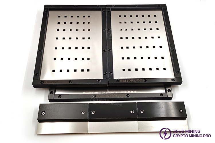 Antminer S21XP hash board thermal grease mold | Zeus Mining
