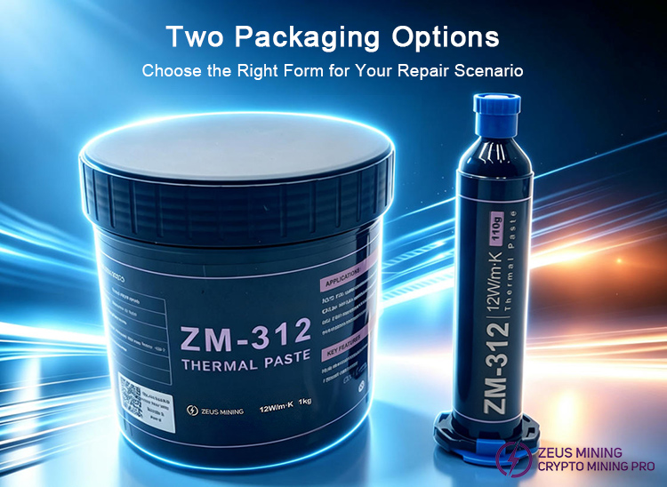 ZM-312 thermal paste 12W/m·k 110g 1kg | Zeus Mining