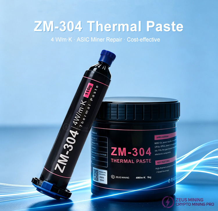 ZM-304 4W/m·k thermal paste for hash board maintenance ZM-304 4W/m·k thermal paste for hash board maintenance