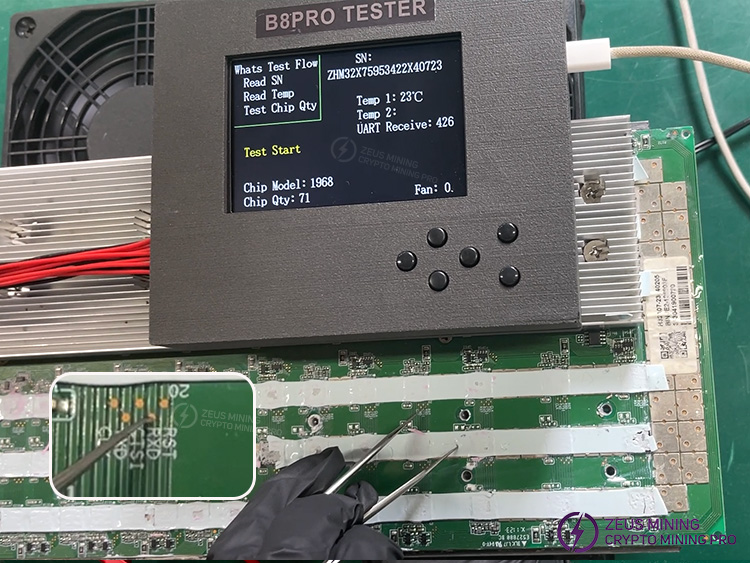 B8pro hashboard test fixture for Whatsminer test B8pro hashboard test fixture for Whatsminer test