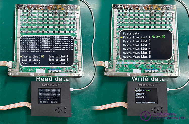 B8 B8pro test fixture for Atminer EEPROM test B8 B8pro test fixture for Atminer EEPROM test