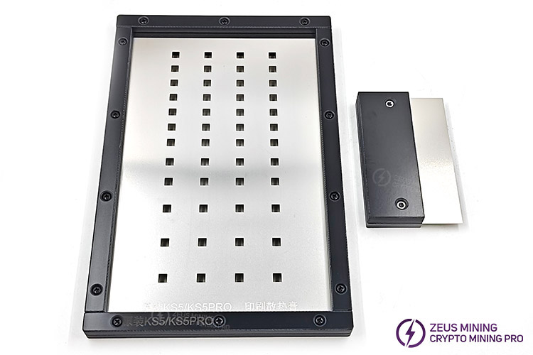 Antminer KS5 hash board thermal grease template