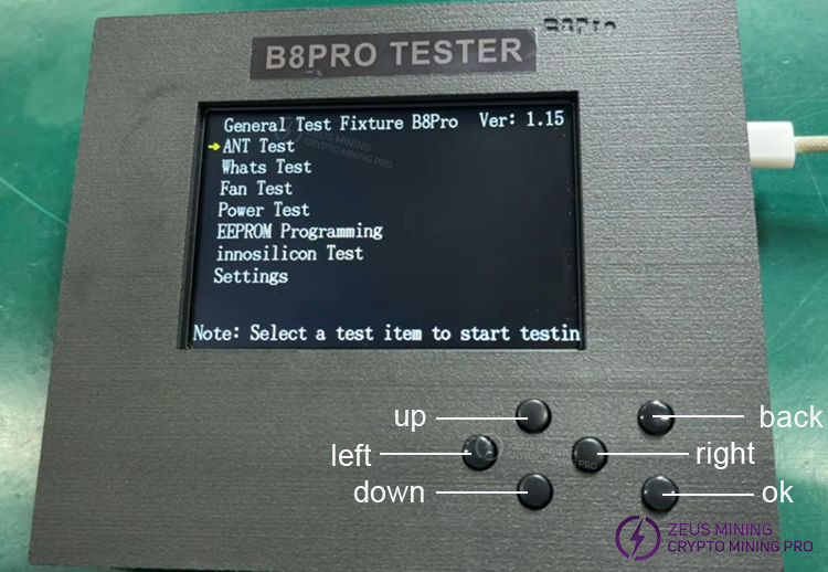 B8 B8PRO tester test button introduction B8 B8PRO tester test button introduction