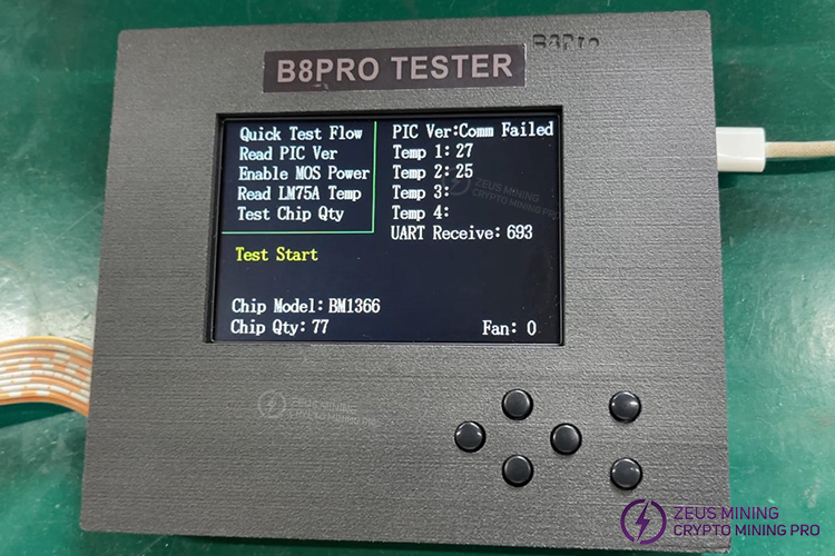B8PRO tester test result for Antminer hash board B8PRO tester test result for Antminer hash board