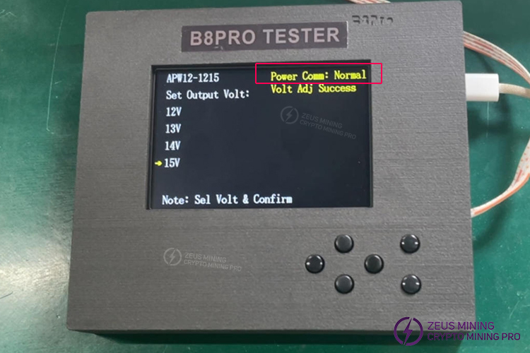 B8PRO tester test result for APW12 B8PRO tester test result for APW12