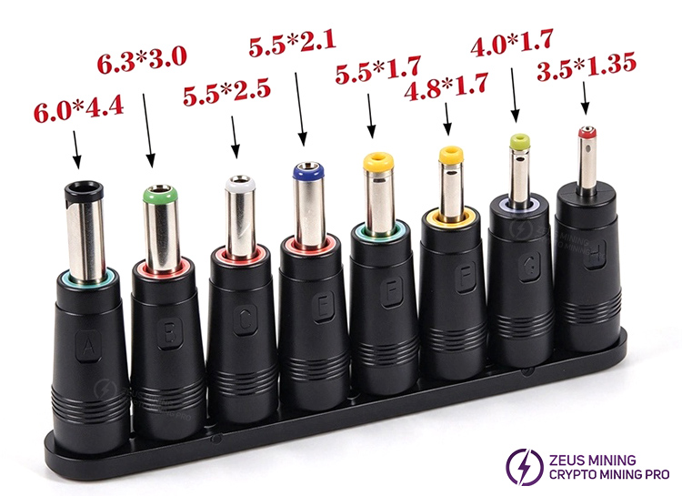 8pcs universal DC power supply adapter connector plug 8pcs universal DC power supply adapter connector plug