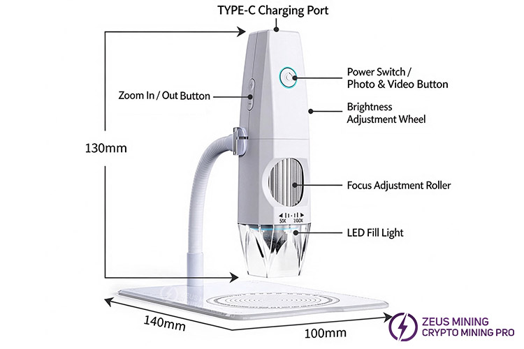LEYUE Z05 Type-C Rechargeable Microscope LEYUE Z05 Type-C Rechargeable Microscope