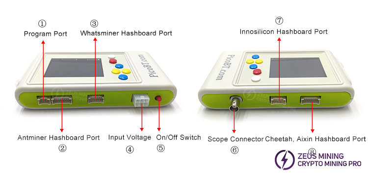PicoBT tester function button PicoBT tester function button