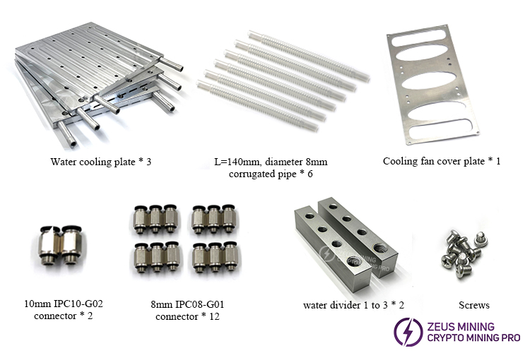 upgrade Antminer KS5 KS5pro water cooling plate kit upgrade Antminer KS5 KS5pro water cooling plate kit