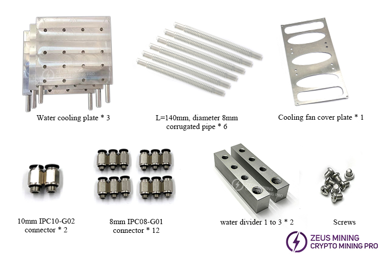 D7 heat sink water cooling plate kit D7 heat sink water cooling plate kit