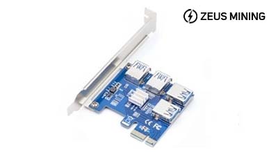 PCI-E 1 to 4 adapter card adapter board expansion board