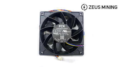 FCN DFB380012000T AL0S DC12V 3.14A 12cm cooling fan for Antminer