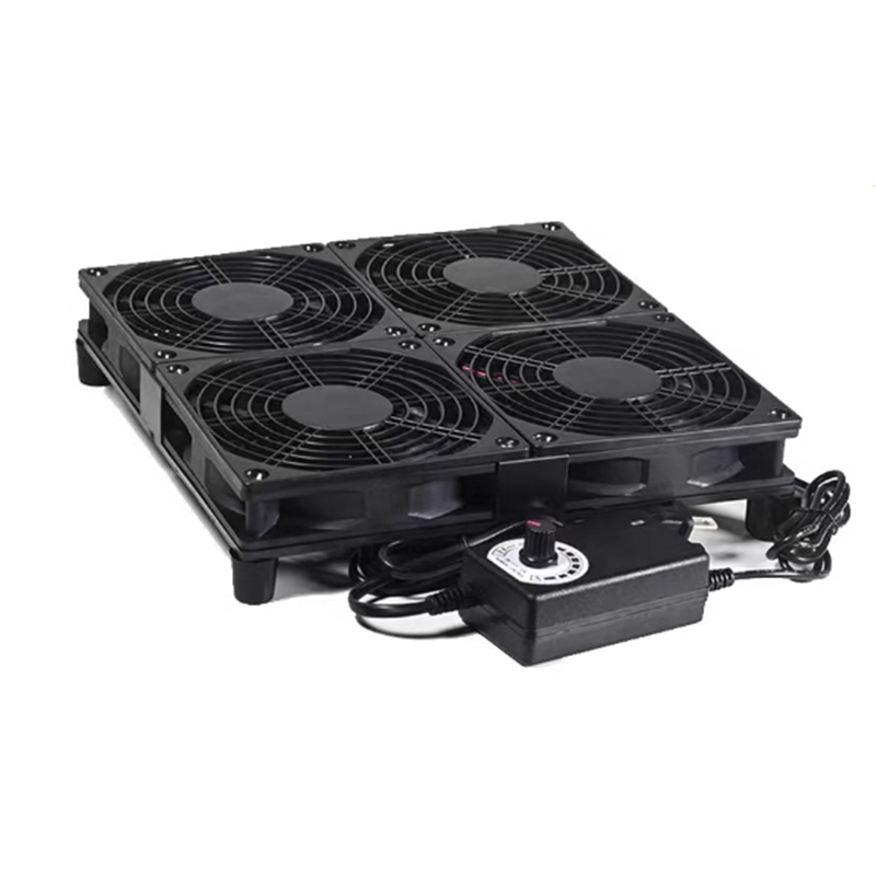 Adjustable speed dual fan 4x120mm fan cooler | Zeus Mining