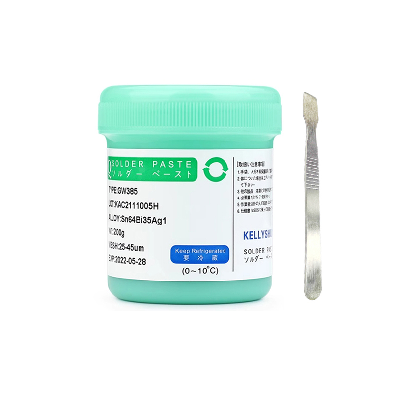 GW385 medium temperature solder paste 183℃ 200g 500g | Zeus Mining
