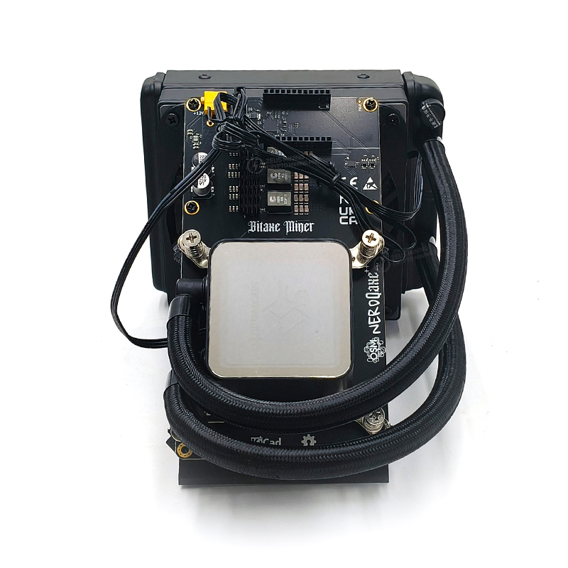 Bitaxe miner Nerdqaxe Rev 6.1 Hydro 6TH/s Bitcoin SOLO miner