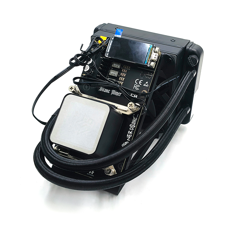 Bitaxe miner Nerdqaxe Rev 6.1 Hydro 6TH/s Bitcoin SOLO miner